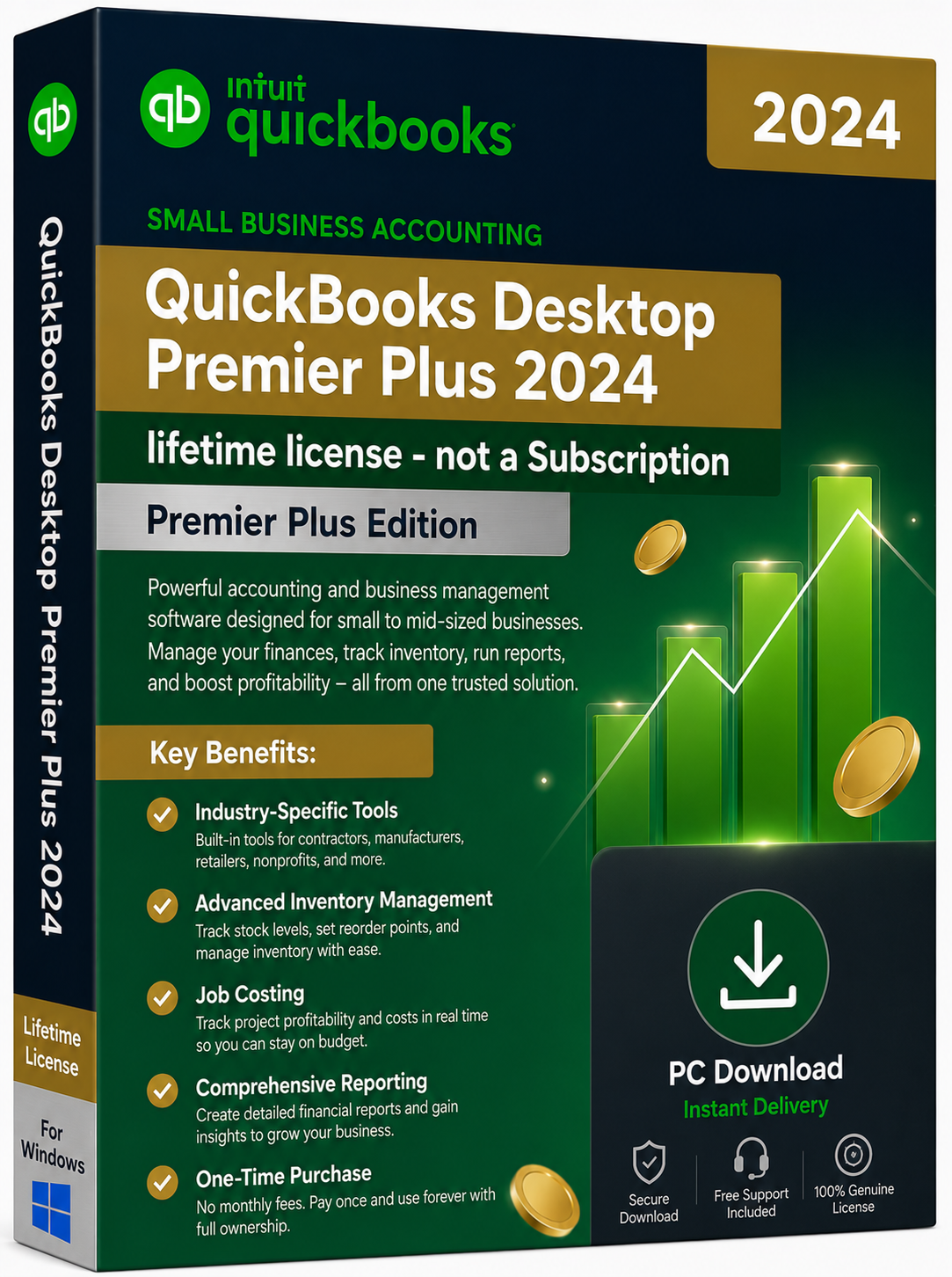 2024 QuickBooks Desktop Premier Plus 2024 – lifetime license - not a Subscription - Image 1