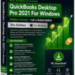 Quickbooks desktop Pro 2021 for windows– lifetime license – not a Subscription