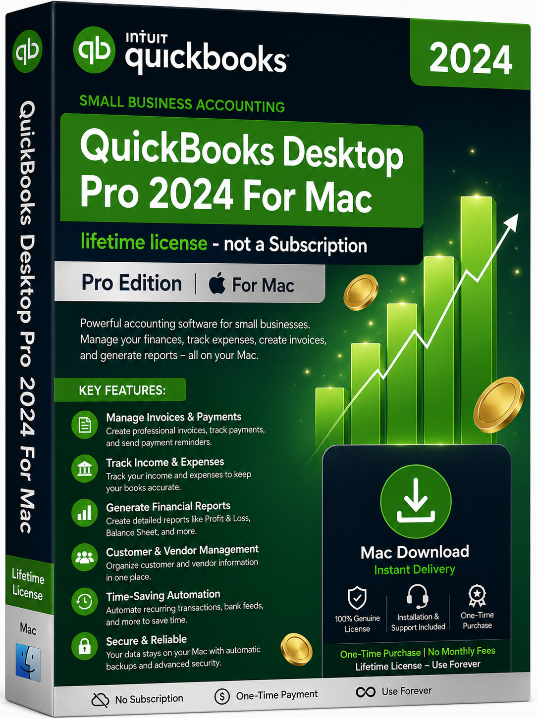 MAC QuickBooks Desktop Pro 2024 For mac – lifetime license - not a Subscription - Image 1