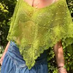 Clover Poncho lace crochet pattern - finished poncho